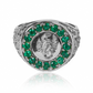 Anillo Emerald Scorpion de Joyería Caracas. Hecho de oro 18k, este anillo es una verdadera joya que aportará un toque de sofisticación a su look. Además, contará con una garantía de por vida.