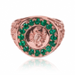 Anillo Emerald Scorpion de Joyería Caracas. Hecho de oro 18k, este anillo es una verdadera joya que aportará un toque de sofisticación a su look. Además, contará con una garantía de por vida.