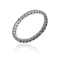 Anillo endless de Joyería Caracas, hecho de oro 18k, es una verdadera joya de lujo con diamantes incrustados. Con una garantía para toda la vida.