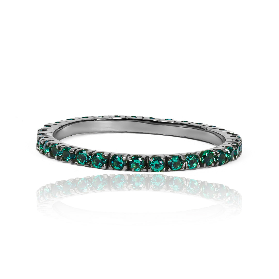 Anillo endless green 1.75 hecho con oro 18k de alta calidad de Joyería Caracas. Garantizado para toda la vida.