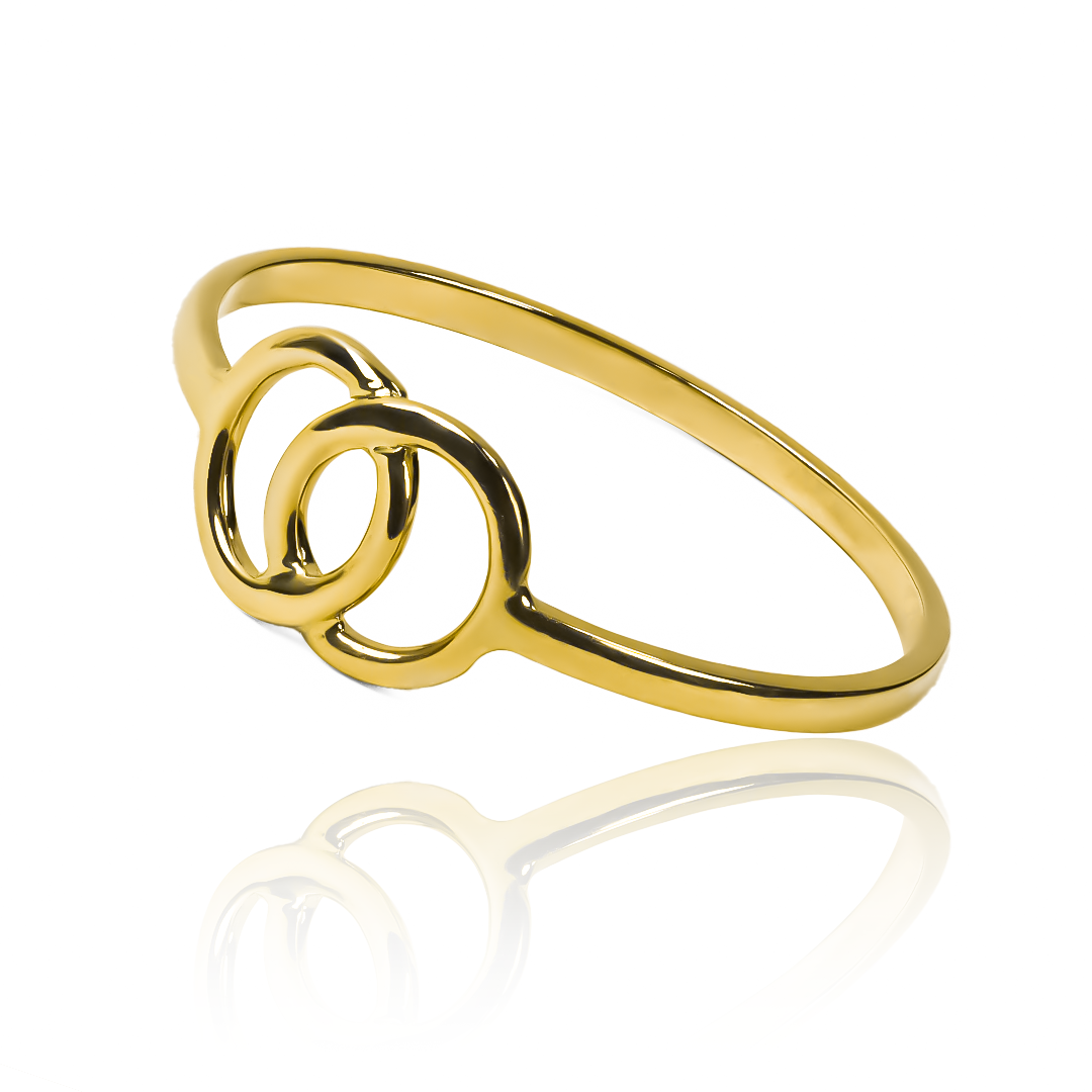 Anillo eternal unión de Joyería Caracas, elaborado en oro 18k, simboliza la eternidad del amor y viene con garantía de por vida.