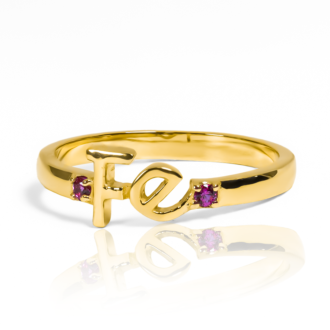 Anillo faith. Hecho de oro 18k de la más alta calidad, es un tesoro de Joyería Caracas que te brindará alegría y sofisticación cada vez que lo uses. Con garantía para toda la vida.