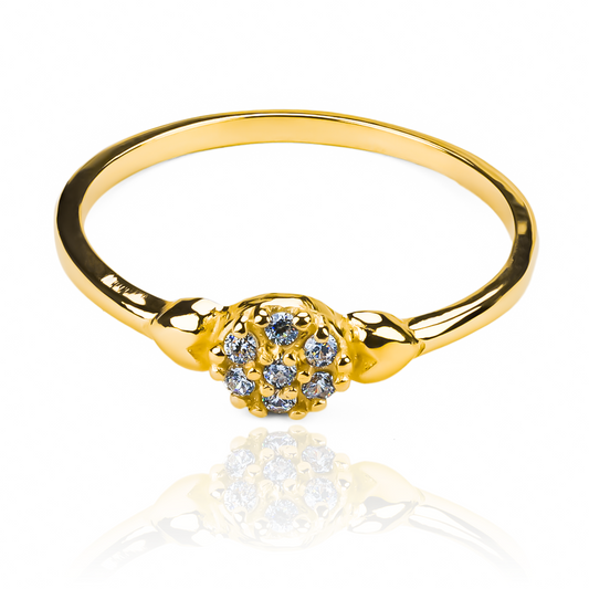 Anillo Fuego entre Corazones, fabricado en oro 18k por Joyería Caracas, cuenta con certificado de calidad y garantía de por vida.