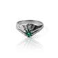 Joyería Caracas con nuestro anillo Green Candy. Hecho de oro 18k. Además, ofrecemos una garantía para toda la vida.