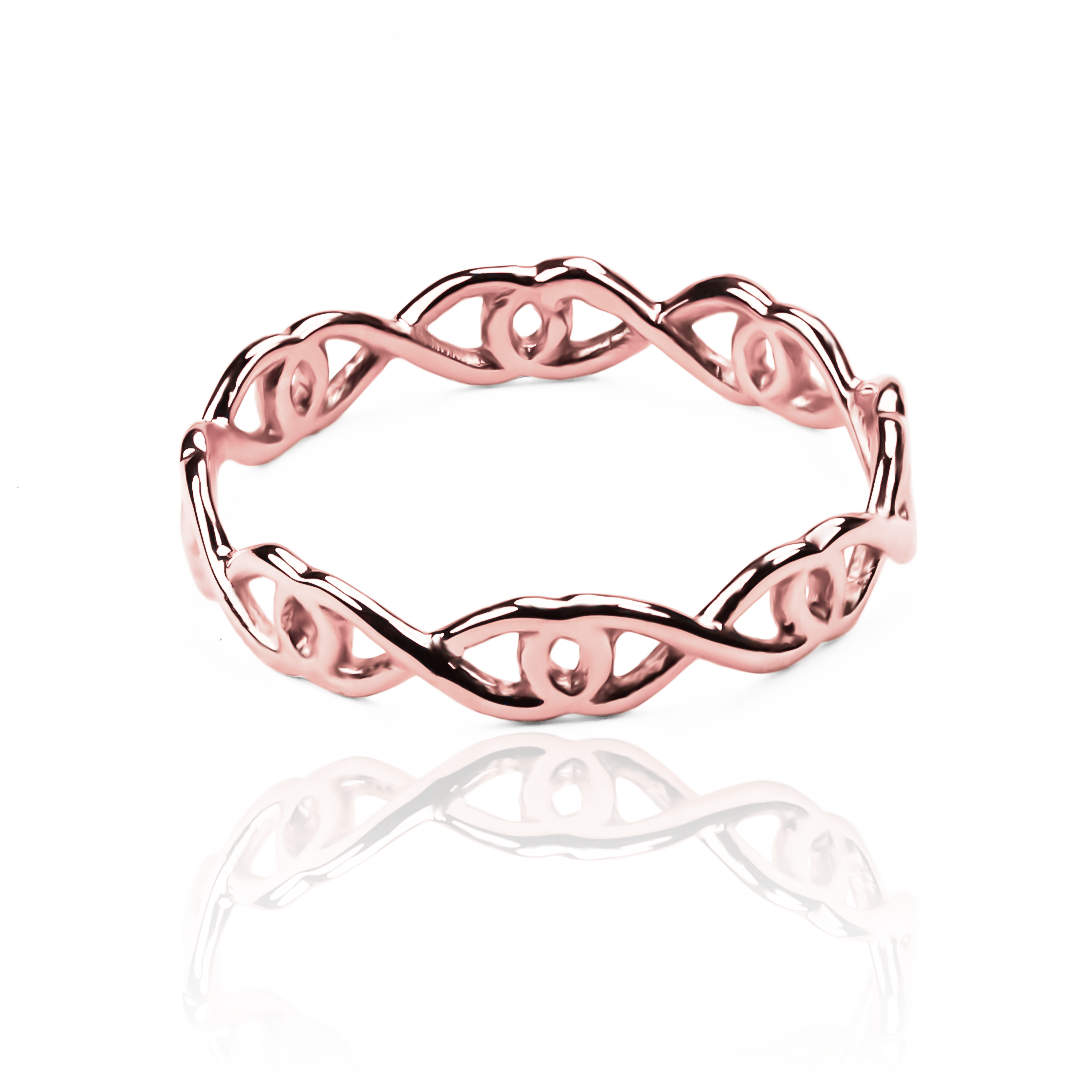 Anillo Infinity Eye. Hecho en Joyería Caracas con un brillante oro 18k, con garantía de por vida.
