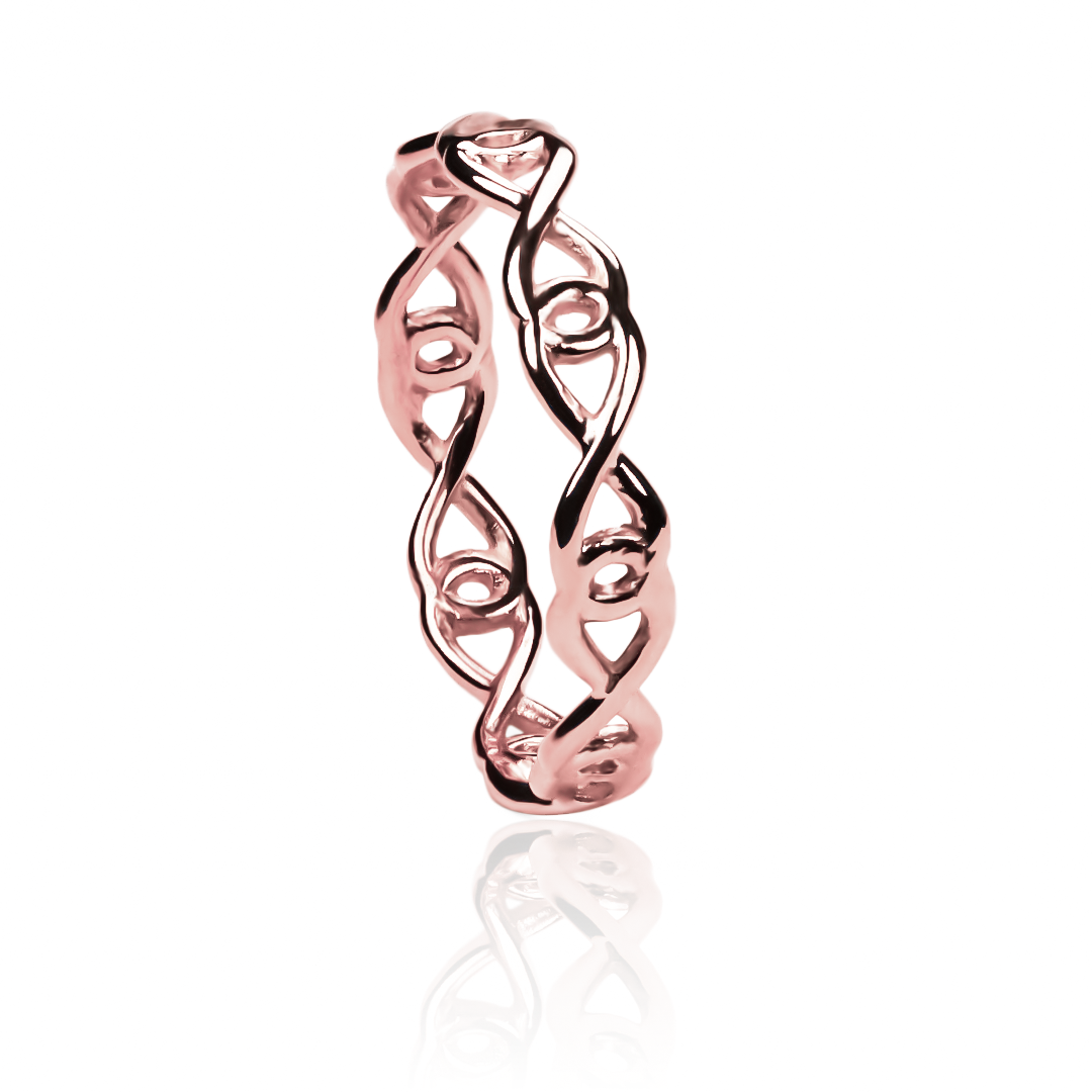 Anillo Infinity Eye. Hecho en Joyería Caracas con un brillante oro 18k, con garantía de por vida.