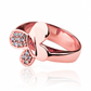 Anillo mariposa L JC en Joyería Caracas. Hecho de oro 18k, este anillo sofisticado y exclusivo será una adición deslumbrante a tu colección. Con garantía de por vida.