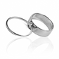 Anillo Media Luna II de Joyería Caracas. Hecha de oro 18k, esta argolla representa la eternidad de su amor y viene con garantía para toda la vida.