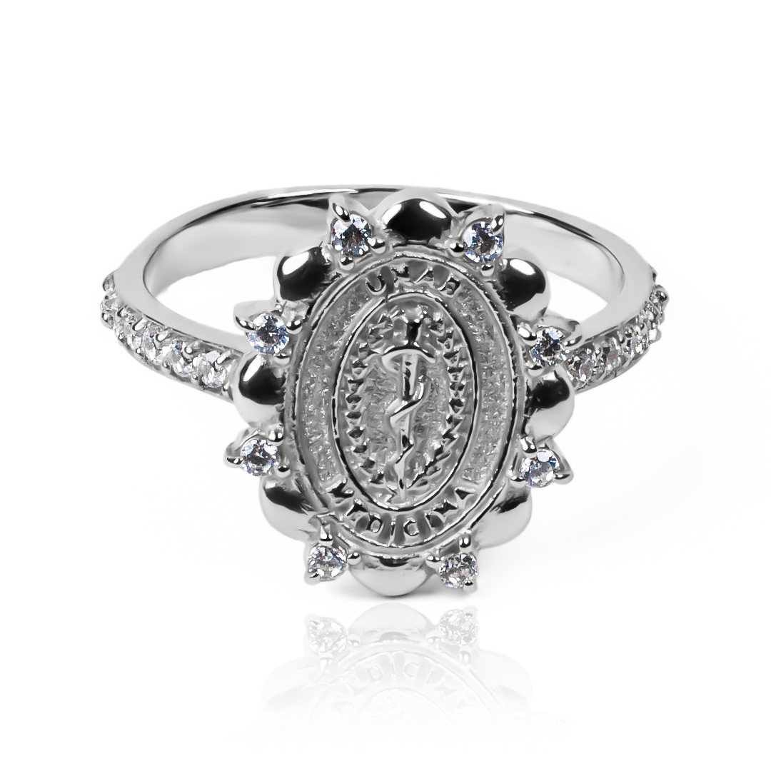 Anillo medicina - UNAB de Joyería Caracas. Hecho de oro 18K, este exclusivo anillo no sólo es una pieza de joyería, sino también un símbolo de vida y salud. Además, cuenta con garantía de por vida.