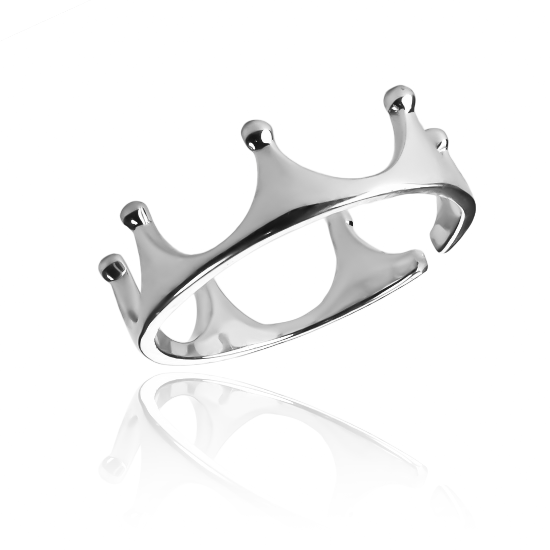 Anillo Open Crown, elaborado en oro 18k por Joyería Caracas, cuenta con certificado de calidad y garantía de por vida.