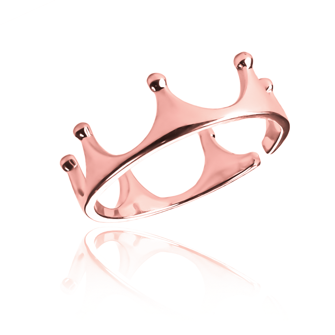 Anillo Open Crown, elaborado en oro 18k por Joyería Caracas, cuenta con certificado de calidad y garantía de por vida.