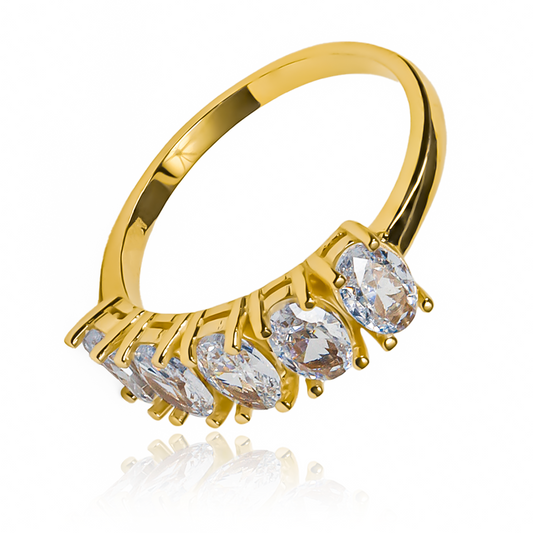 Anillo ovals. Hecho en Joyería Caracas con oro 18k, este anillo es sinónimo de calidad y estilo duradero con garantía de por vida.