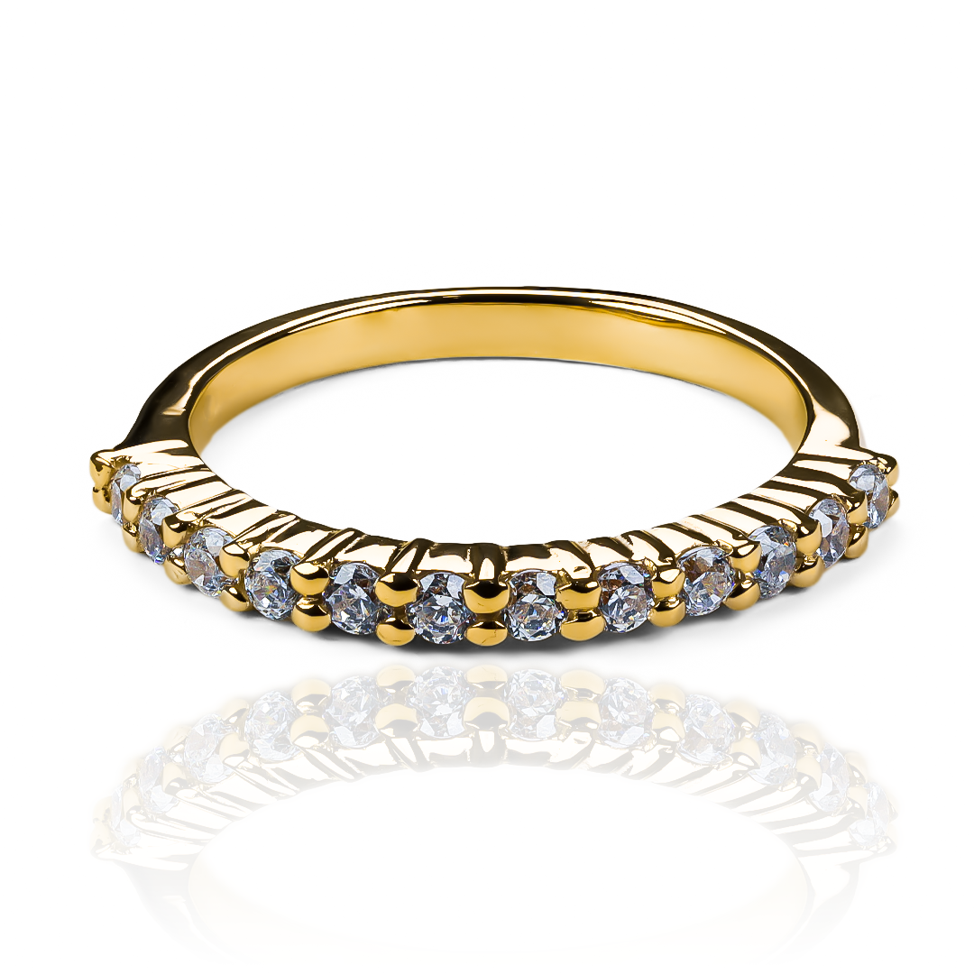 Anillo pisargolla aglove jc de Joyería Caracas en oro 18k, cuenta con garantía de por vida.
