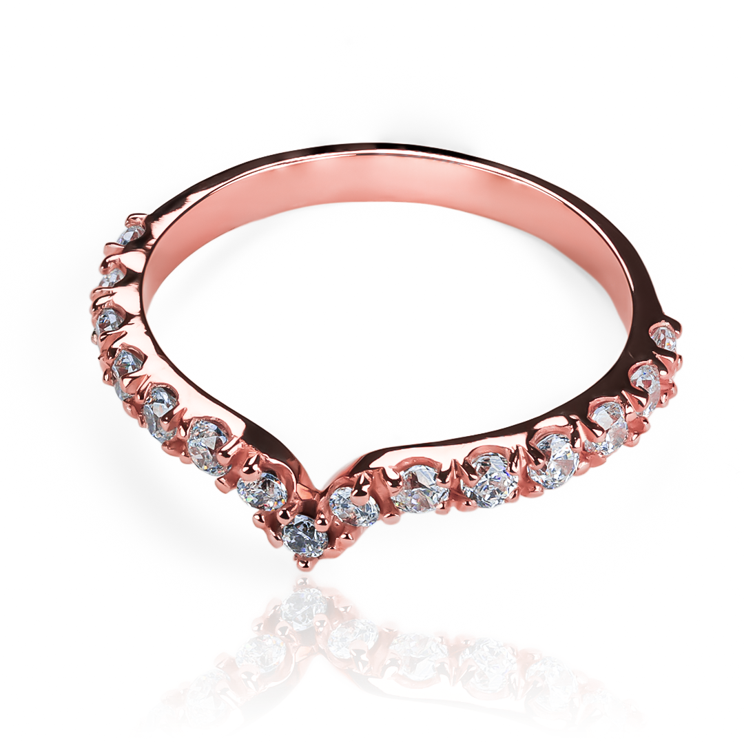 Anillo pisargolla duo corazon Joyeria Caracas