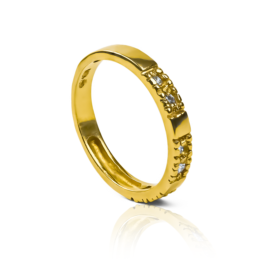 Anillo Pisargolla Raff Lover diamond de Joyería Caracas en oro 18k. Con garantía de por vida. 