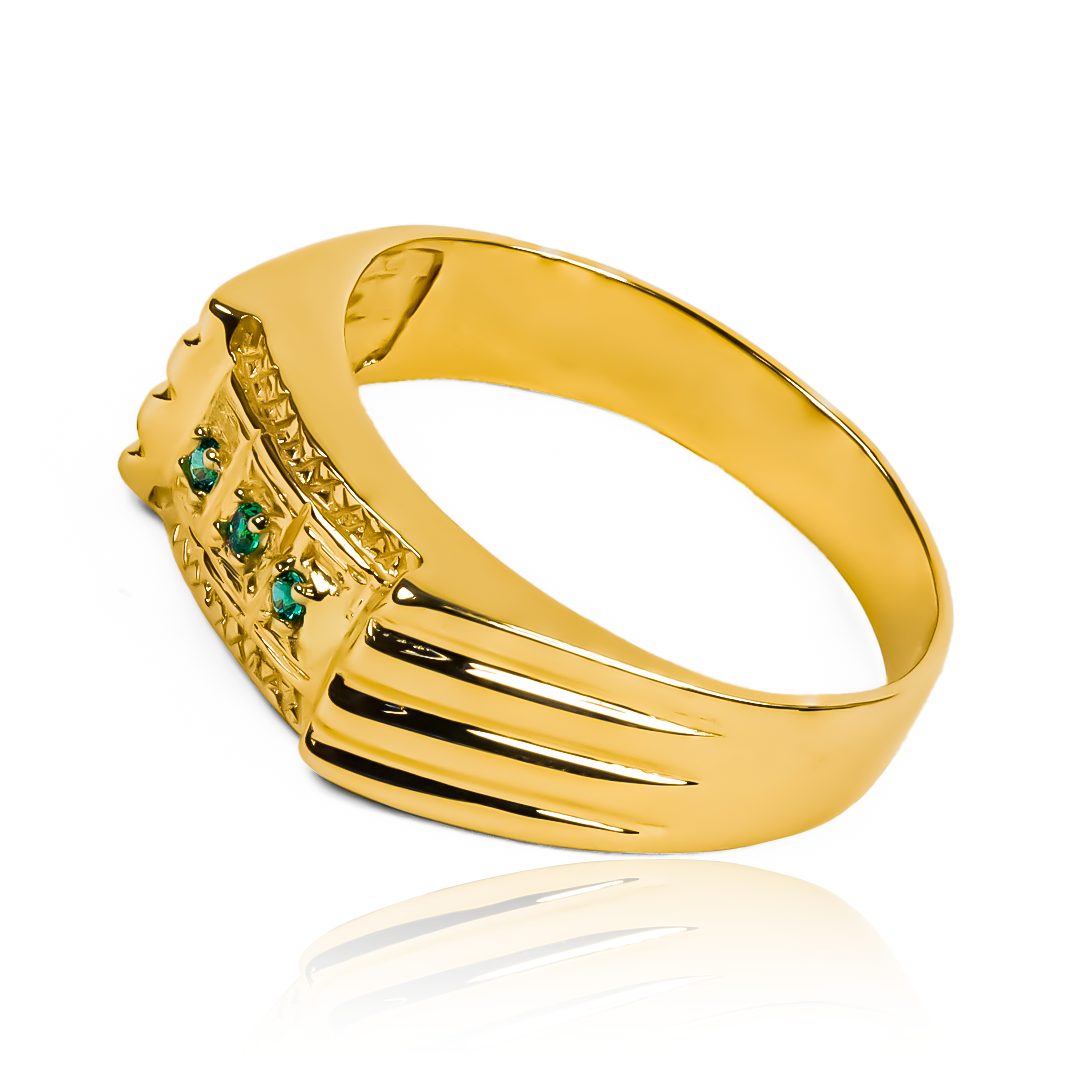 Anillo rectangle ring de Joyería Caracas. Hecho de oro 18k, este lujoso anillo agrega un toque de exclusividad a cualquier look. Con garantía de por vida.