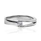 Anillo de compromiso vértice. Hecho a mano en Joyería Caracas con oro 18 k y certificado de calidad, prometiendo una vida de garantía.