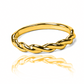 Anillo rope liso fabricado por Joyería Caracas en oro 18k. Cuenta con garantía para toda la vida.