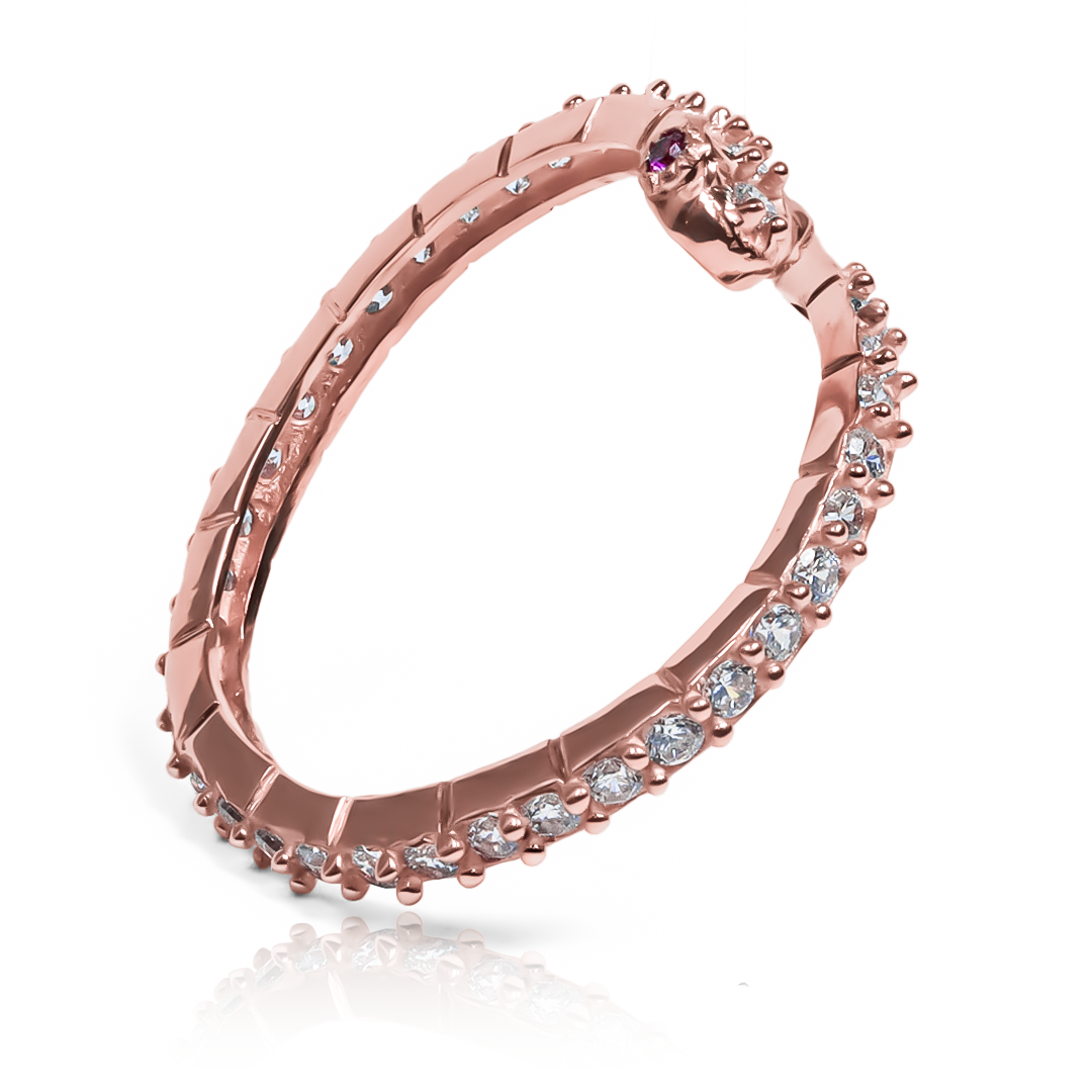 Anillo snake small de Joyería Caracas, hecho con oro 18k de alta calidad. Con garantía de por vida.