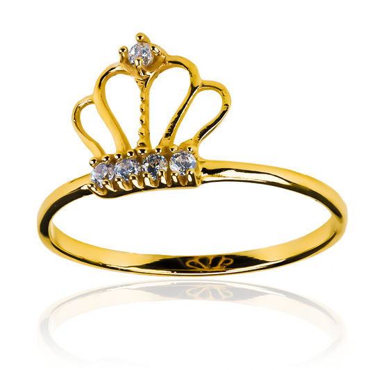 Anillo Special Crown, fabricado en oro 18k por Joyería Caracas, cuenta con certificado de calidad y garantía de por vida.