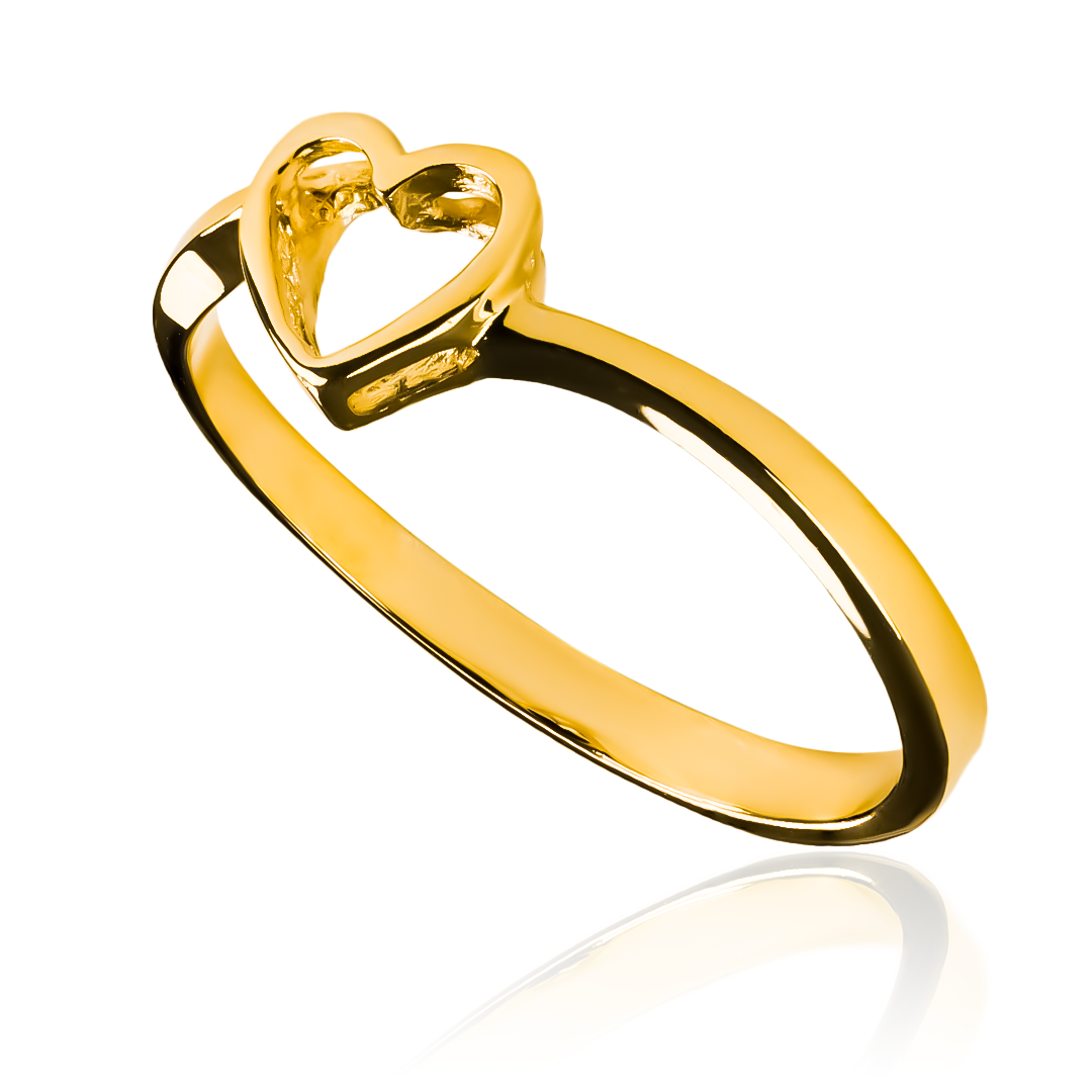 Anillo Translucent Heart, fabricado en oro 18K por Joyería Caracas, cuenta con certificado de calidad y garantía de por vida.
