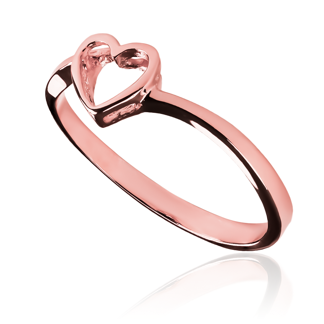 Anillo Translucent Heart, fabricado en oro 18K por Joyería Caracas, cuenta con certificado de calidad y garantía de por vida.