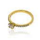 Anillo Coroa Dual - Moissanita