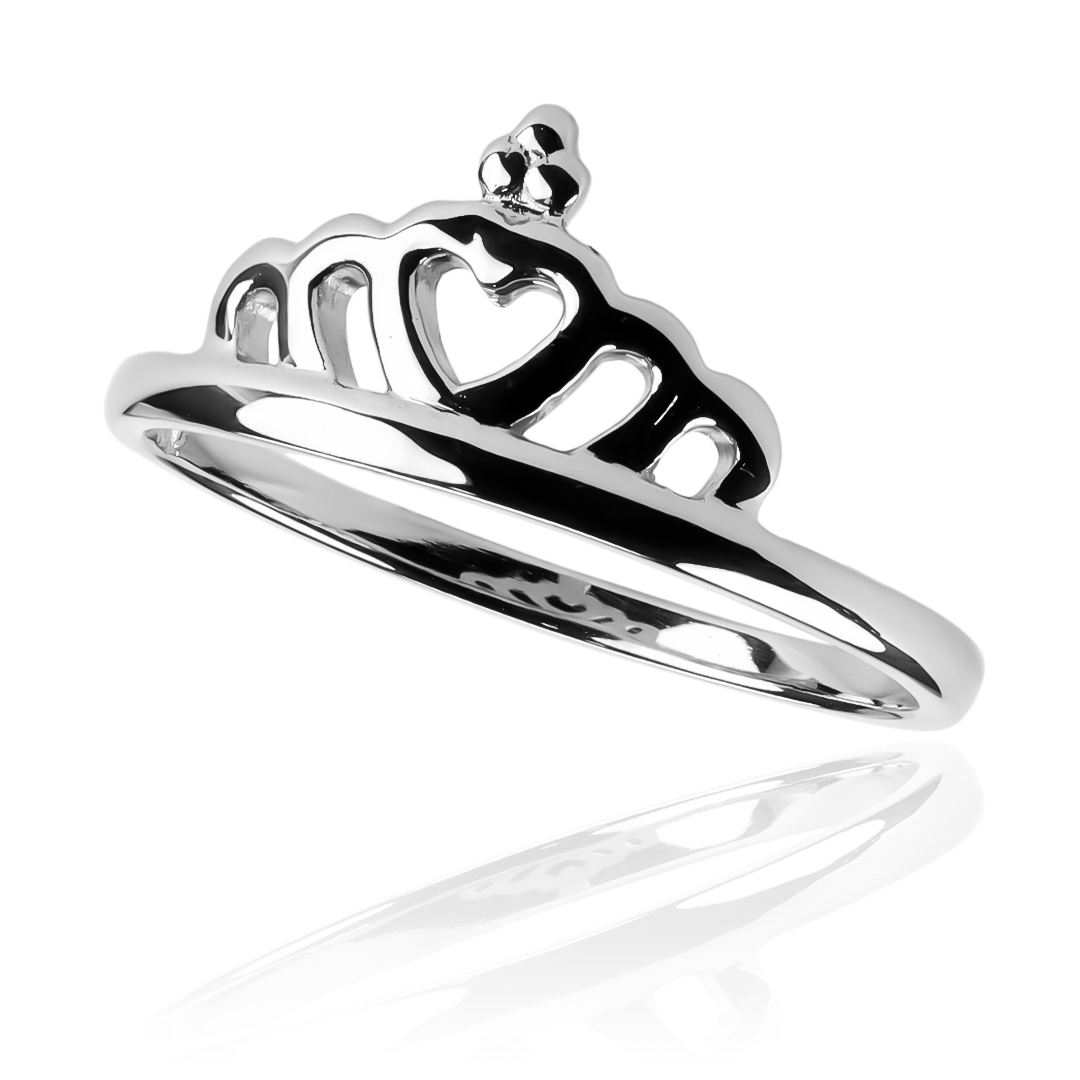 Anillo Corona BDC, fabricado en oro 18k por Joyería Caracas, cuenta con certificado de calidad y garantía de por vida.