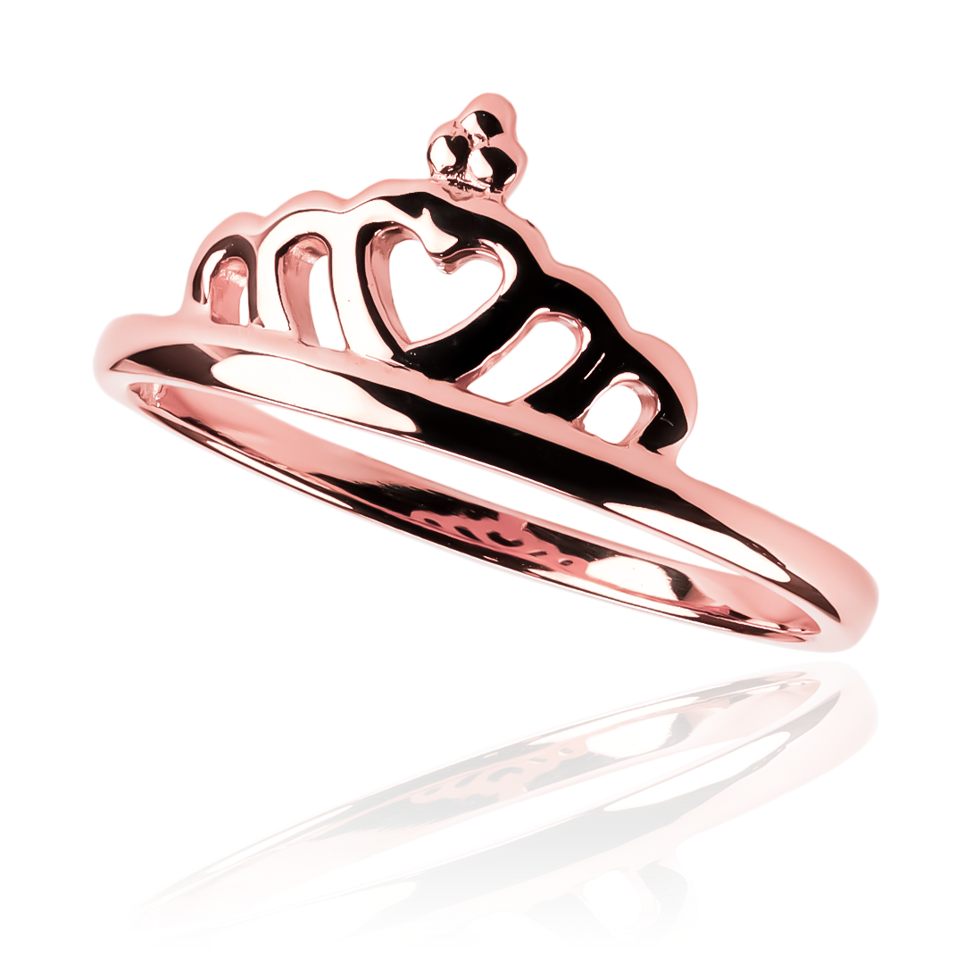 Anillo Corona BDC, fabricado en oro 18k por Joyería Caracas, cuenta con certificado de calidad y garantía de por vida.