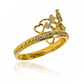 Anillo Corona Heart, fabricado en oro 18k por Joyería Caracas, cuenta con certificado de calidad y garantía de por vida.