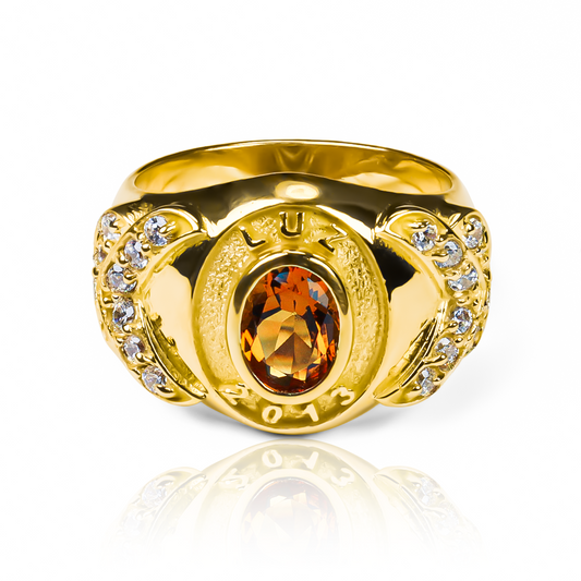 Anillo grado topacio de Joyería Caracas es una verdadera joya de lujo. Confeccionado en oro 18K con un topacio excepcional. Garantizado de por vida.