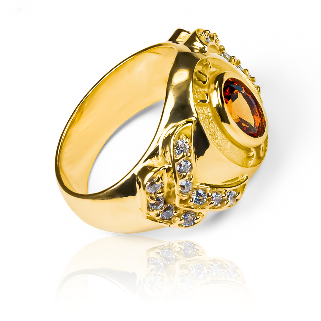 Anillo grado topacio de Joyería Caracas es una verdadera joya de lujo. Confeccionado en oro 18K con un topacio excepcional. Garantizado de por vida.