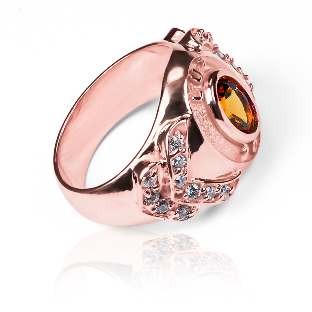 Anillo grado topacio de Joyería Caracas es una verdadera joya de lujo. Confeccionado en oro 18K con un topacio excepcional. Garantizado de por vida.