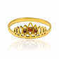 Anillo Lengua de Fuego, fabricado en oro 18k de Joyería Caracas, también cuenta con certificado de calidad y garantía de por vida.