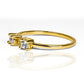 Anillo Crystal duo fabricado por Joyería Caracas en oro 18k, cuenta con certificado de calidad y garantía de por vida.