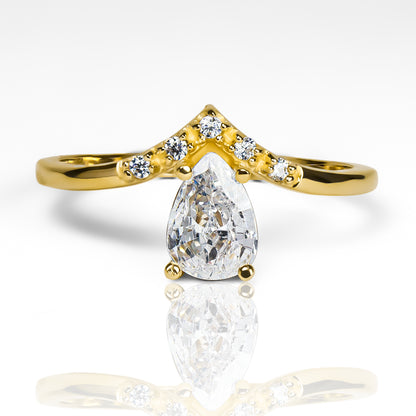 Anillo Lagrima de cristal