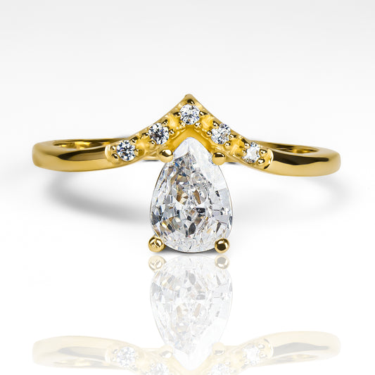 Anillo Lagrima de cristal