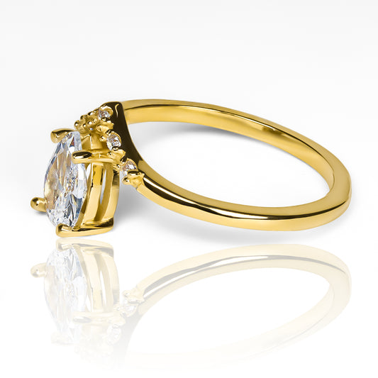 Anillo Lagrima de cristal