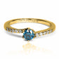 Anillo Deep navy blue diamante natural. Fabricado en Joyería Caracas, elaborado en oro de 18 quilates, certificado con el más alto estándar de calidad y respaldado por nuestra garantía de por vida.