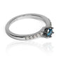 Anillo Deep navy blue diamante natural. Fabricado en Joyería Caracas, elaborado en oro de 18 quilates, certificado con el más alto estándar de calidad y respaldado por nuestra garantía de por vida.