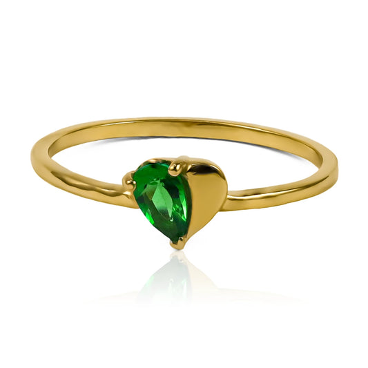 Anillo drop heart ha sido creado por la prestigiosa Joyería Caracas en oro de 18k. Cuenta con garantía de por vida. 