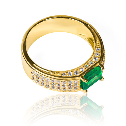 Anillo emerald baguette II (Pieza única)