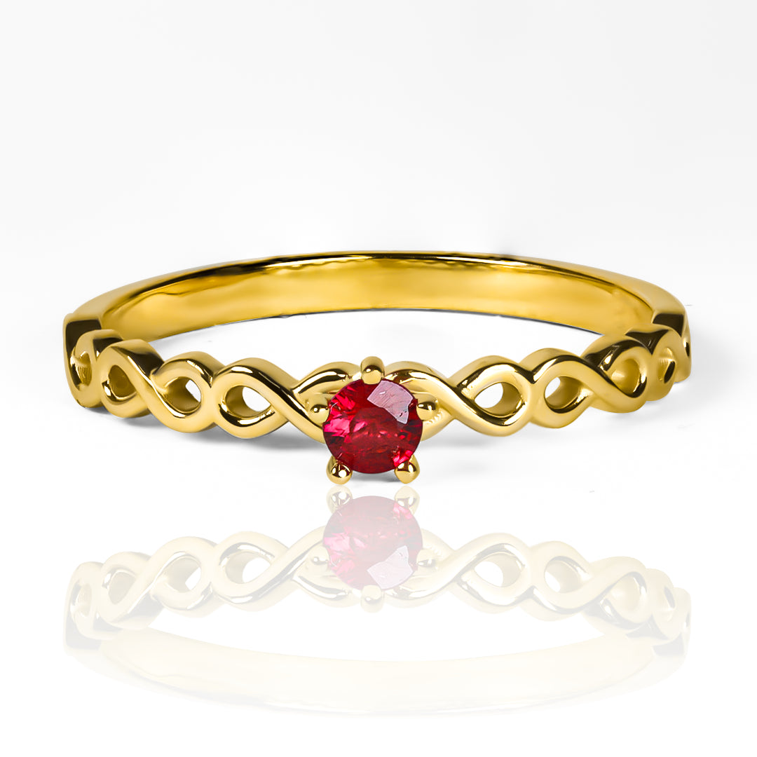 Anillo lazos Infinito