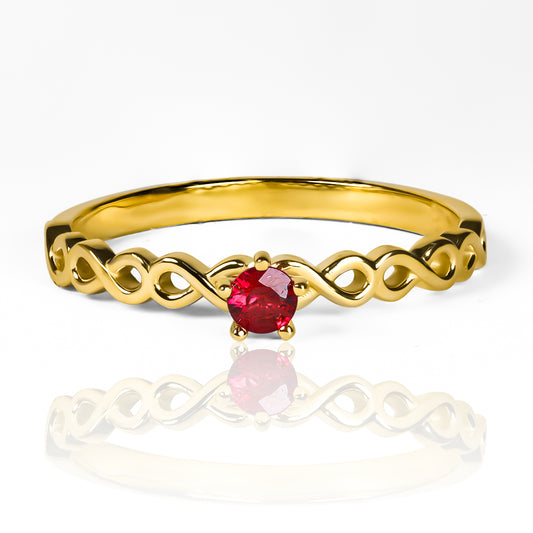 Anillo lazos Infinito