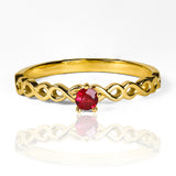 Anillo lazos Infinito