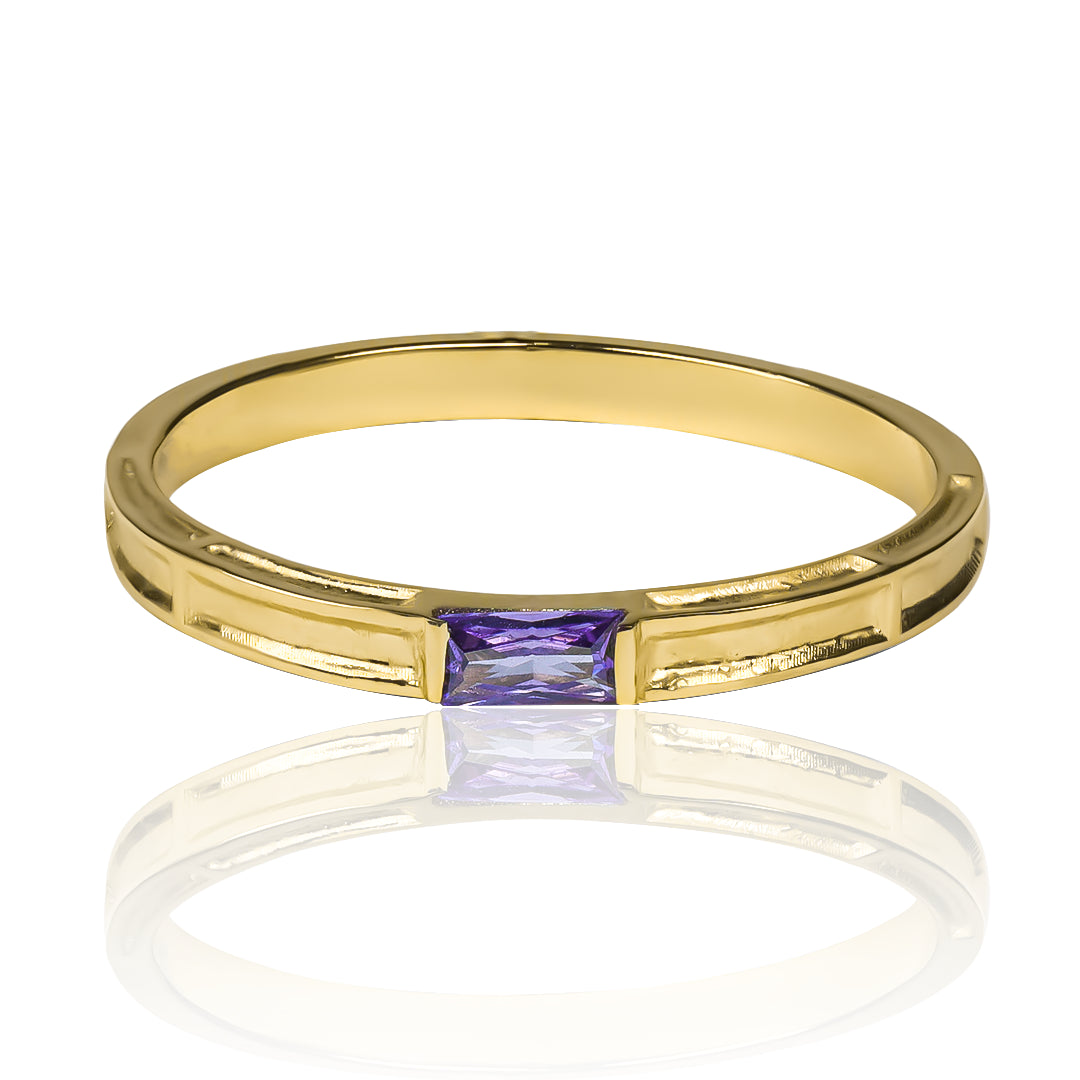 Anillo Rectangulaire fabricado en oro de 18k por Joyería Caracas con la calidad excepcional. Respaldado por garantía de por vida.