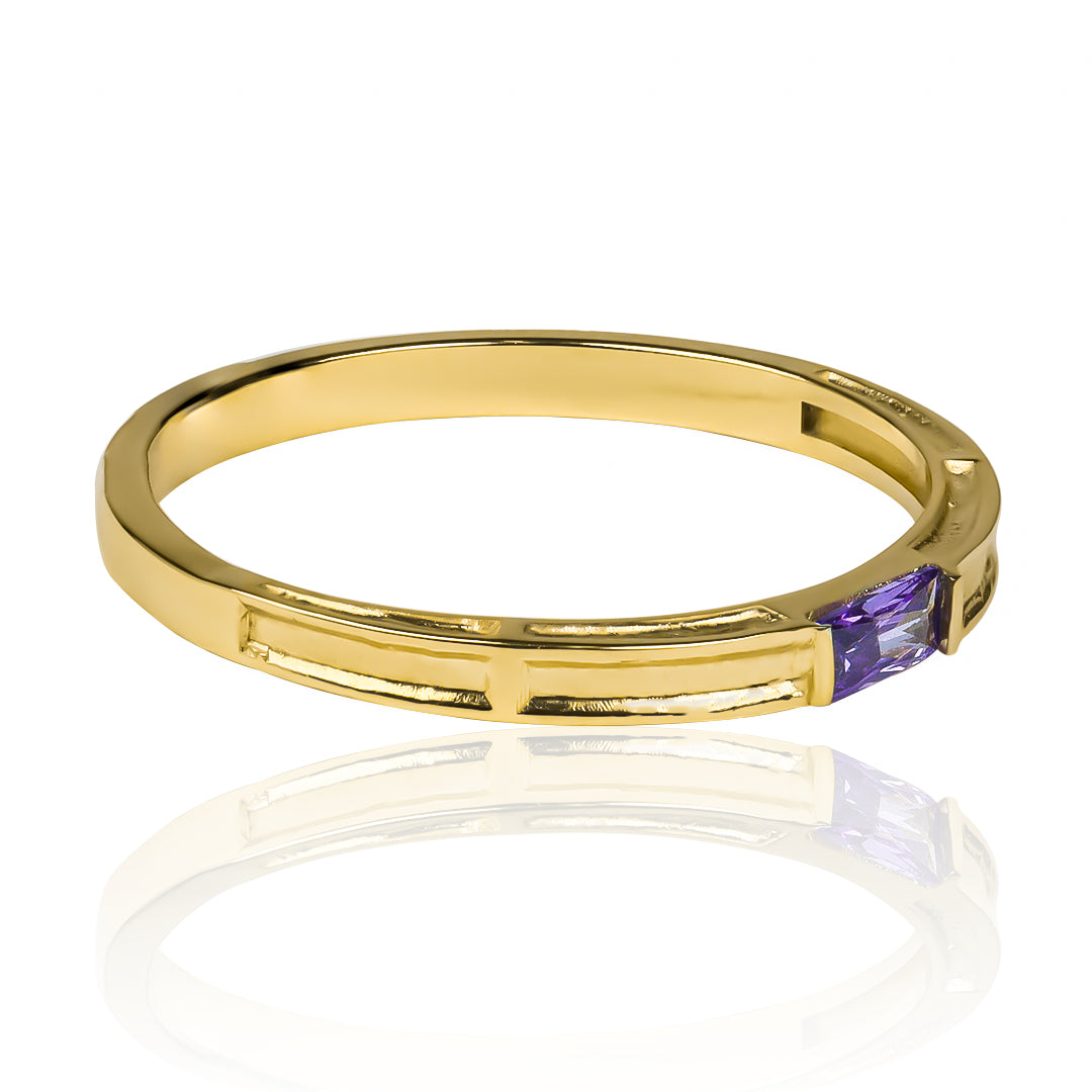 Anillo Rectangulaire fabricado en oro de 18k por Joyería Caracas con la calidad excepcional. Respaldado por garantía de por vida.