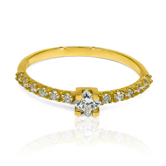 Anillo de compromiso linklove diamonds de la Joyería Caracas de oro 18 k con certificado de calidad y garantía de por vida.