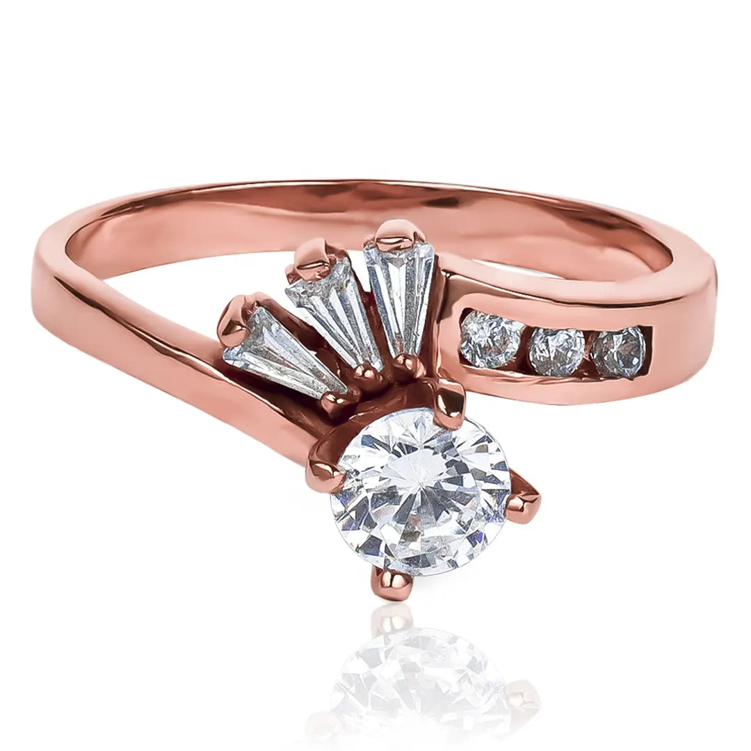 Anillo de compromiso solitario Lady de nuestra Joyería Caracas, hecho de oro de 18 quilates con certificado de calidad y garantía de por vida.
