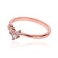 Anillo Zig Zag Crystal, fabricado en oro 18k, cuenta con certificado de calidad y garantía de por vida.